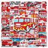50Pc Skateboard Stickers Fire Truck Stickers Cool Skateboard Extreme Sports Stickers Trolley Case Guitar Mug Notebook Trend Stickers