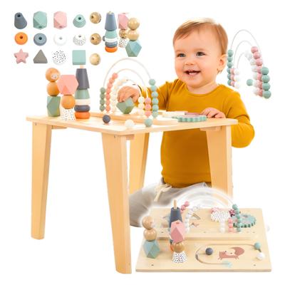 Multifunctional Wooden Montessori Manipulative Educational Table, Fox