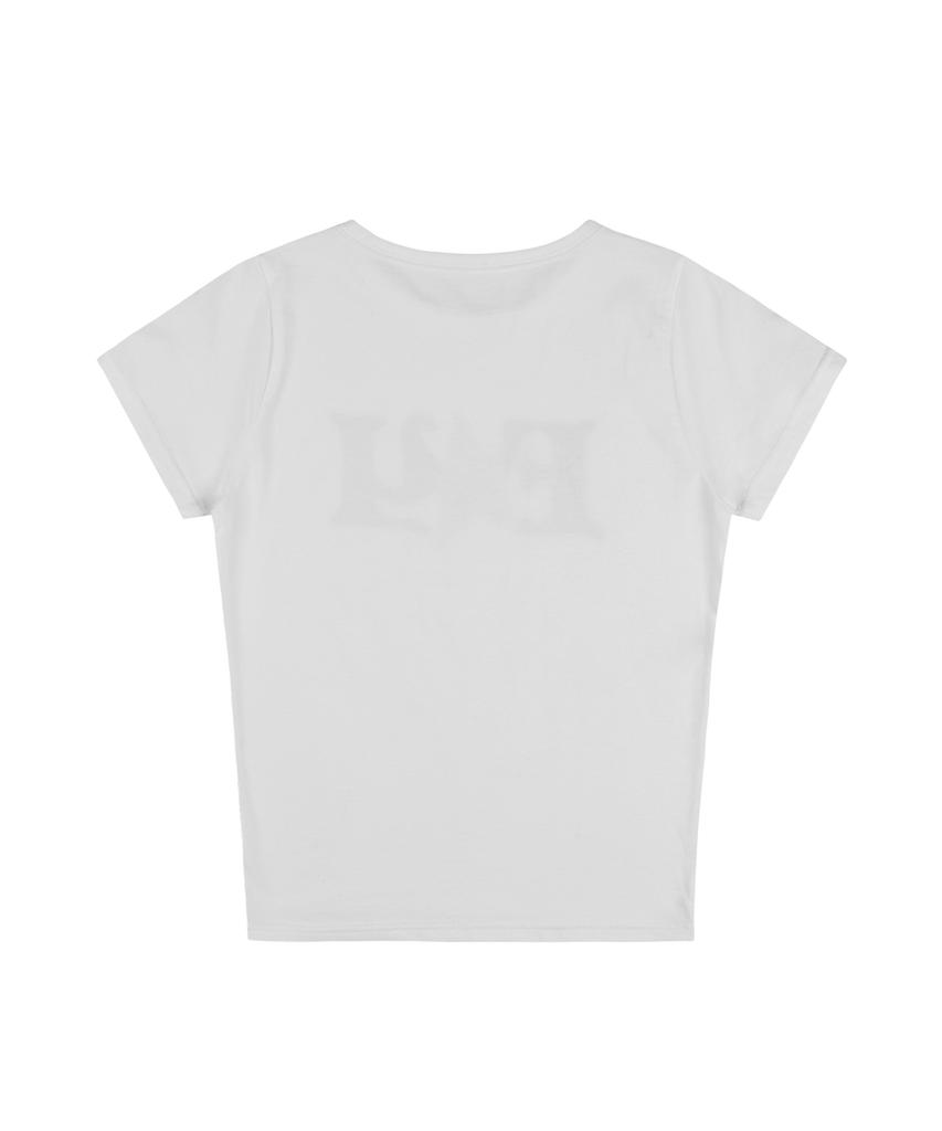 FANCY CLUB Fy Leopard Tee (White) F25Qb100
