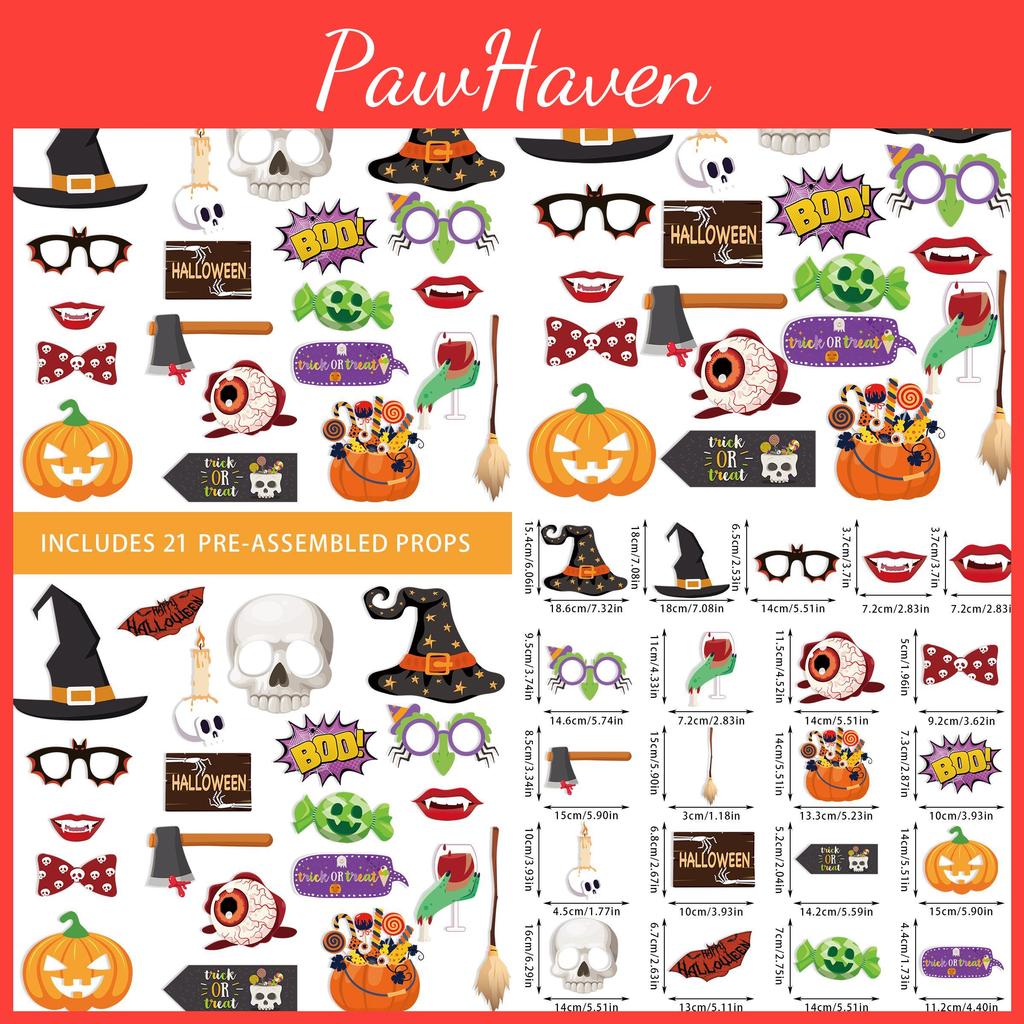 Halloween Skeleton Pumpkin Photo Props With Paper Material For Party Decorating