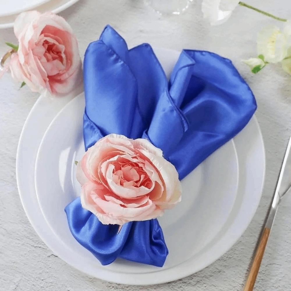 Elegant Western-style Napkin Buckle Zinc Zinc Alloy Electroplated Napkin Loops  Wedding Party