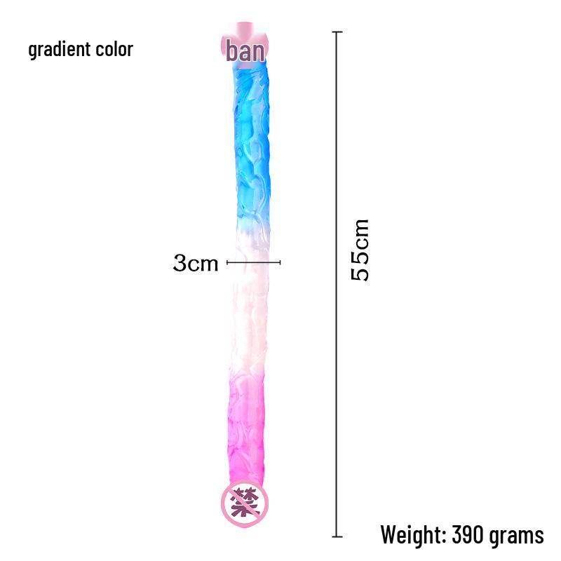 55CM Double-Headed Realistic Dragon Phallus Anal Plug & Massage Erotica for Women