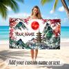 Space Cosmic Theme Soft Beach Towel Personalized Custom Name Text Towel Portable for Beach Pool Travel