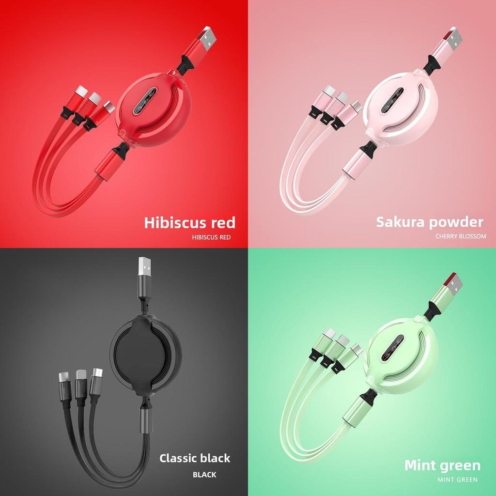 Versatile 3 In 1 Cable Mini Usb Cable Micro Quick Charge Apple Supplies Android
