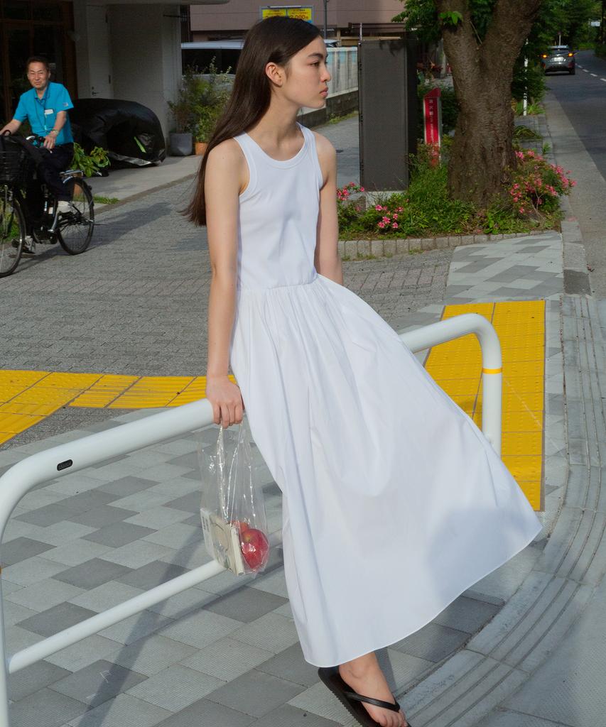 Leuba Cotton Sleeveless Dress - Off White