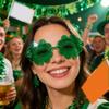 Irish Shamrock Eyeglasses Green Four Leaf Clovers Glasses Leprechaun Costume for Women Men Saint Patrick's Day Sunglass