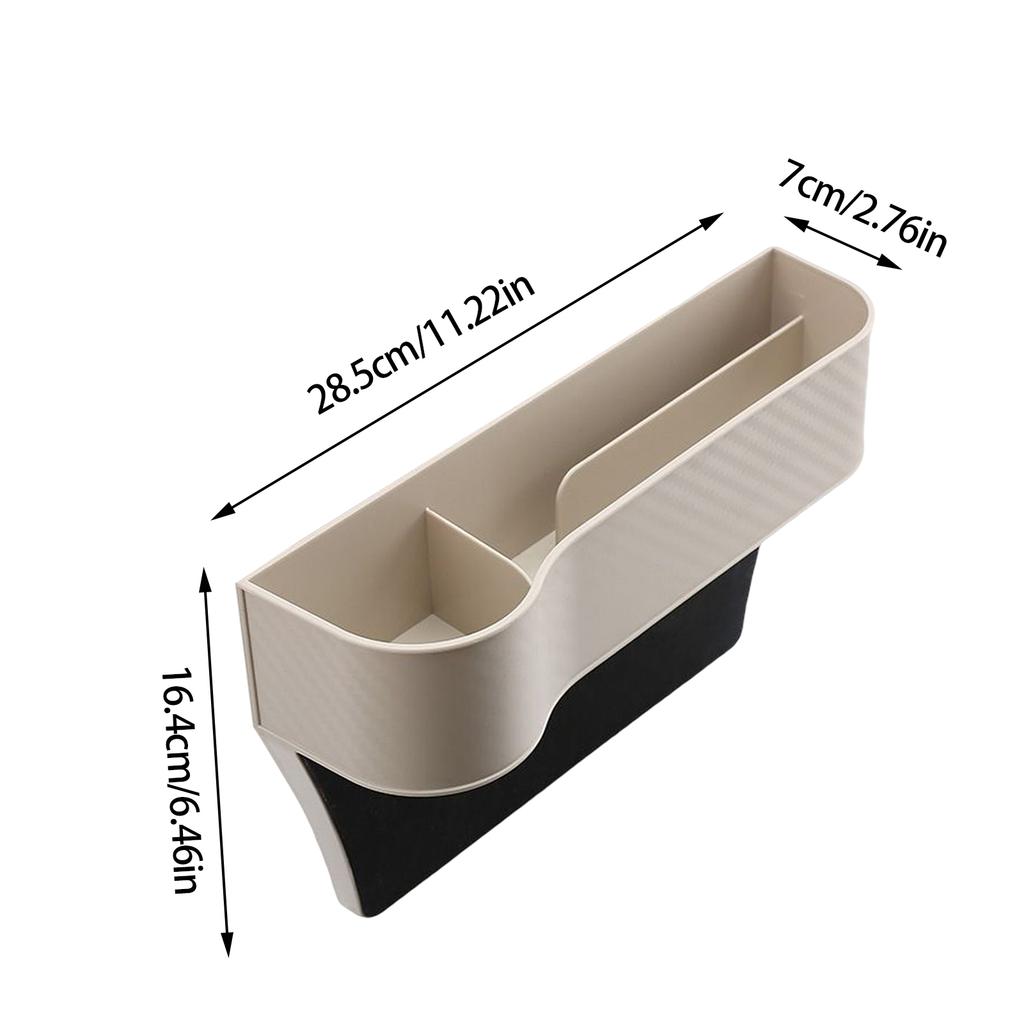 Car Seat Gap Filler Organizer Box Car Front Seat Storage Holder ABS Auto Seat Crevice Slit Organizers Box Universal Car Interior