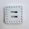 5pcs Creative Large Square Buttons 3.8cm Side Length Colorful PU 2-hole Buttons Winter Coat Large Buttons