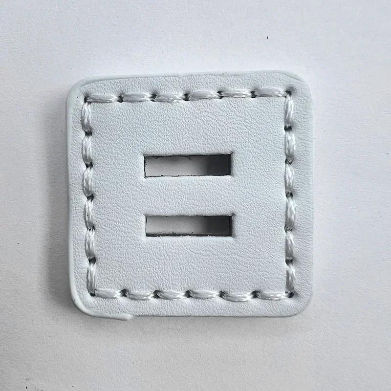 5pcs Creative Large Square Buttons 3.8cm Side Length Colorful PU 2-hole Buttons Winter Coat Large Buttons