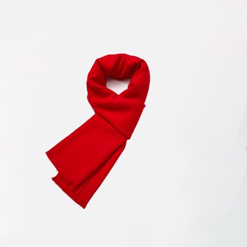 Chinese Style Red Cotton Scarf