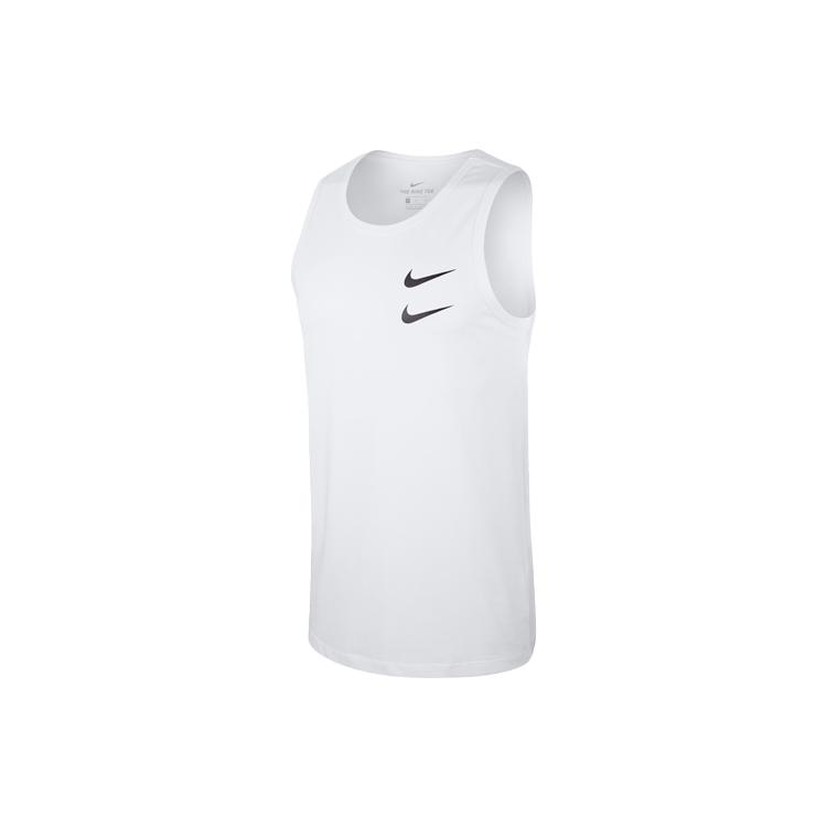 Nike Tanktops Herren Weiß Rundhalsausschnitt Moderat Sonstige CQ5293-100