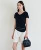 Drawfit Women Lueta Round Tote Bag [Black]