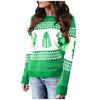 Women's Sweater Women's Loose Pullover Christmas O-Neck Knit Sweater