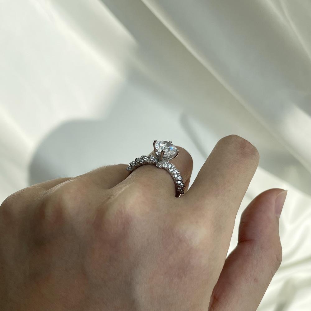 Tancise – bague classique en argent Sterling 925 et Zircon pour femmes, bijoux pour dames, cadeau de fête de promesse de mariage