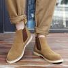 British Style Vintage Handmade Men Shoes High-grade Chelsea Boots Men's Genuine Suede Leather Designer Martin Boots Ankle Boots