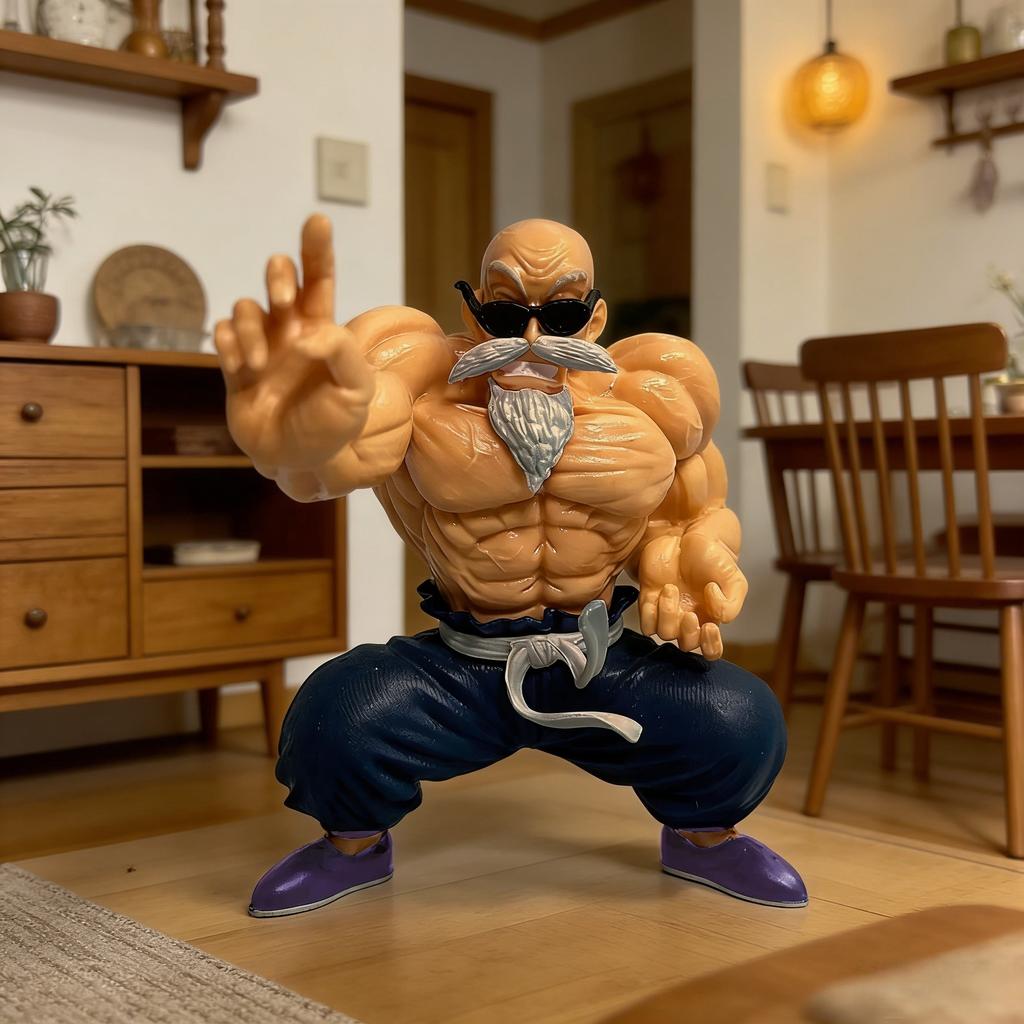 Seven Dragon Ball Manual Muscle Tortoise Immortal Vehicle Mounted Desktop Decoration Toy Anime Animation Manual Model