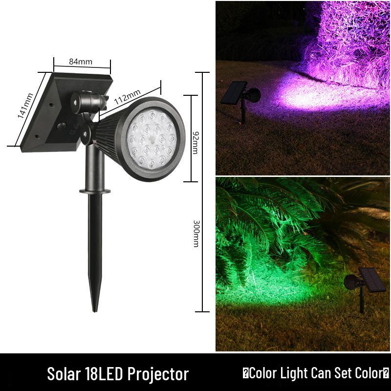 Super Bright Waterproof Solar Garden Spotlight: Dual-Purpose Landscape Lawn Light for Outdoor Villas