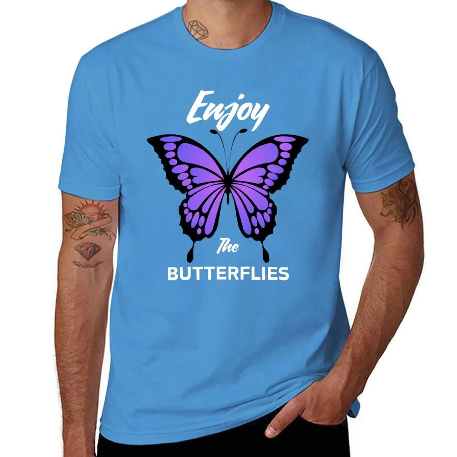 Enjoy the Butterflies TShirt graphic tee shirt custom shirt man clothes men clothings S