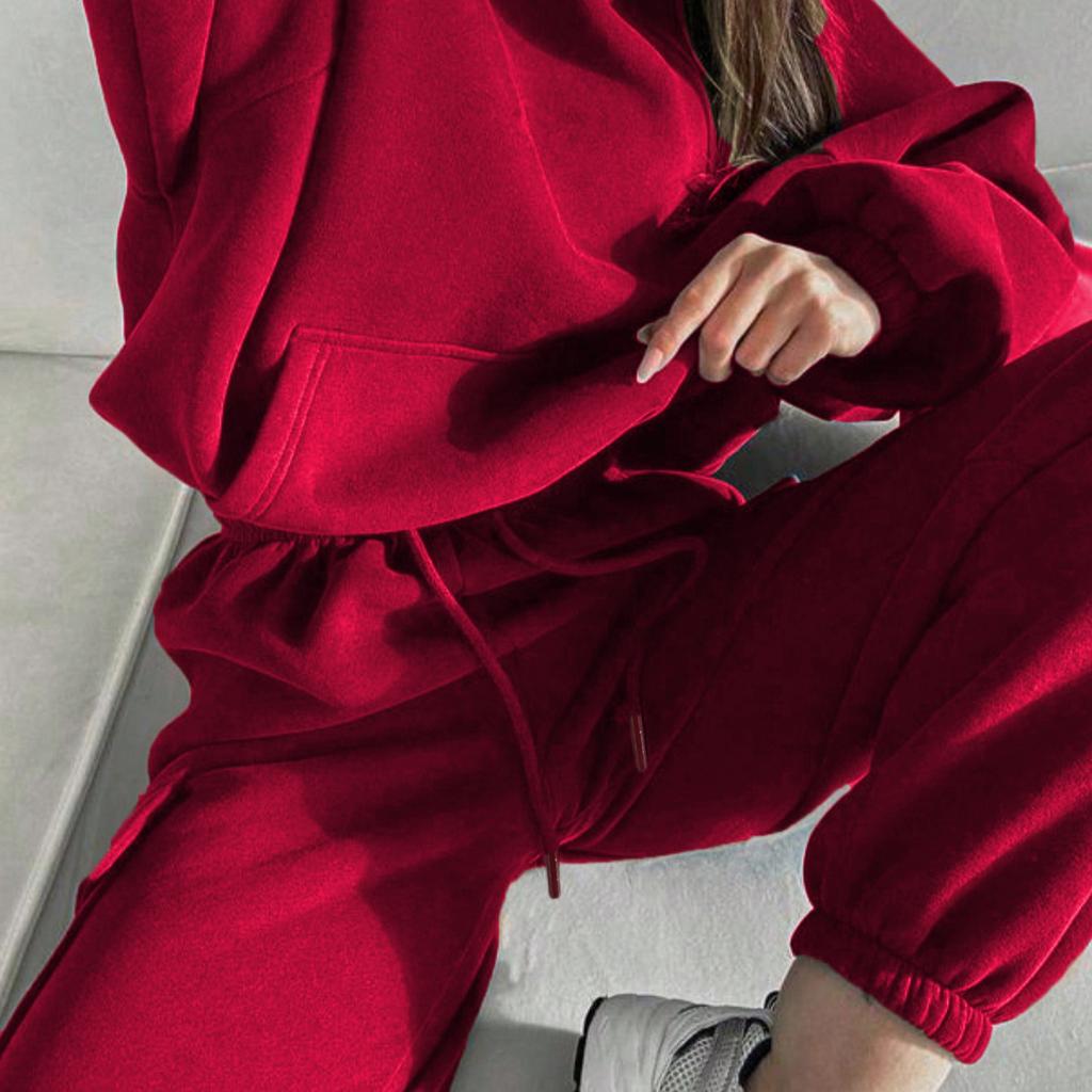 Spring and Autumn Women's New Fashion Trend Sports and Leisure Sweater Set