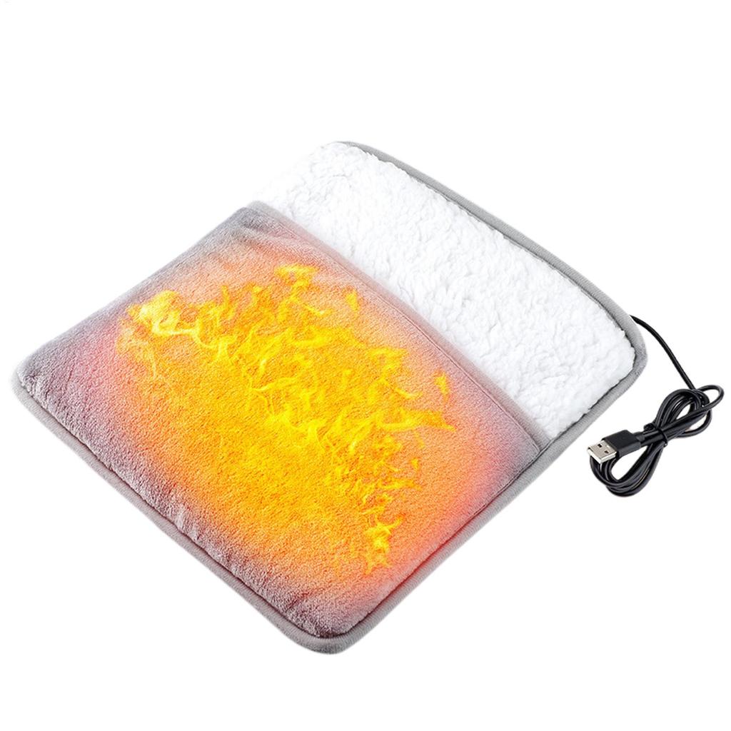 Fast Heating Foot Warmer Quick Soft Cover Heating Pad for Feet for Bedroom Rest Indoor Desk Daily Relaxation Winter Home