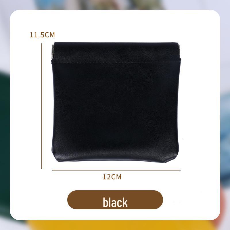 

Automatic Cosmetic Storage Pouch with Spring Clip for Cables, Earphones, and Lipstick 11.5*12 cm