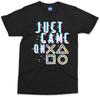 JUST GAME ON T-shirt Funny Gamer Top Gaming PlayStation Kids Children's Tee Gift