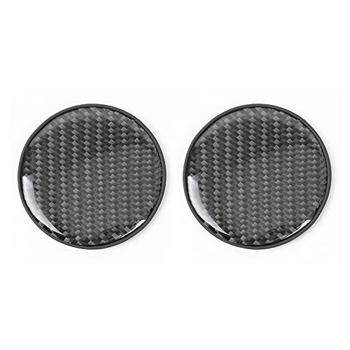 

ZS Car Cup Coaster Set of 2 Stylish, Anti-Slip, Cup Mat, For Cars, Carbon (Black 1) чёрный
