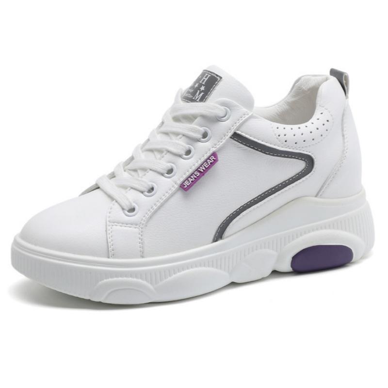 

Fashion 2025 New Style Platforms Designer Woman Vulcanize Shoes Height Increasing Wedge Sneakers Elegant Versatile Sneakers Zapatillas 35