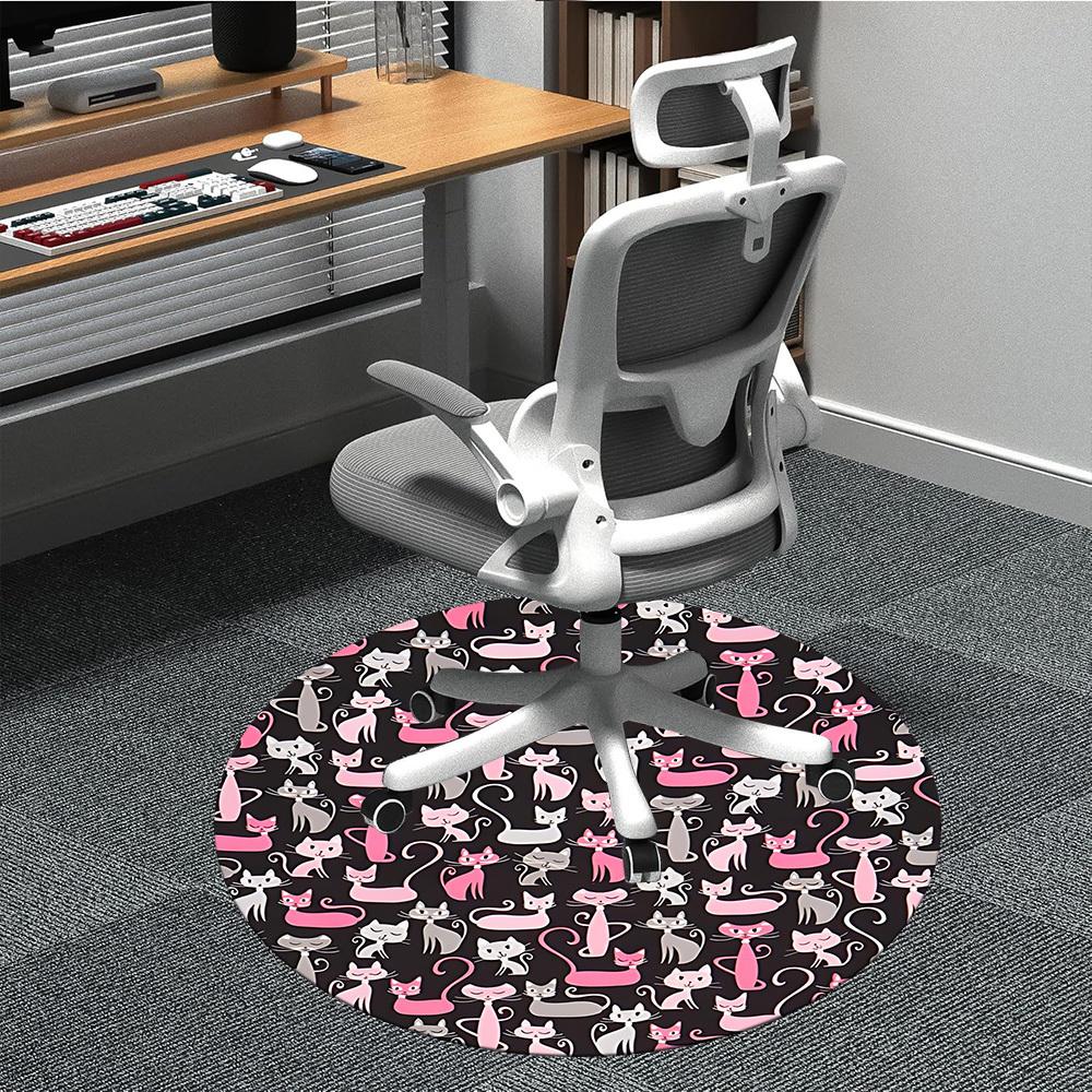 

1pc Cat Pattern Carpet for Office, Non-slip, Soft and Durable Office Rug, Perfect for Office yy260128038 80cm by 80cm