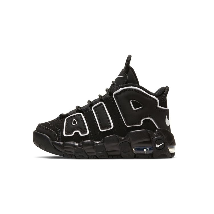 

Черные детские кроссовки Nike Air More Uptempo PS DA8574-002