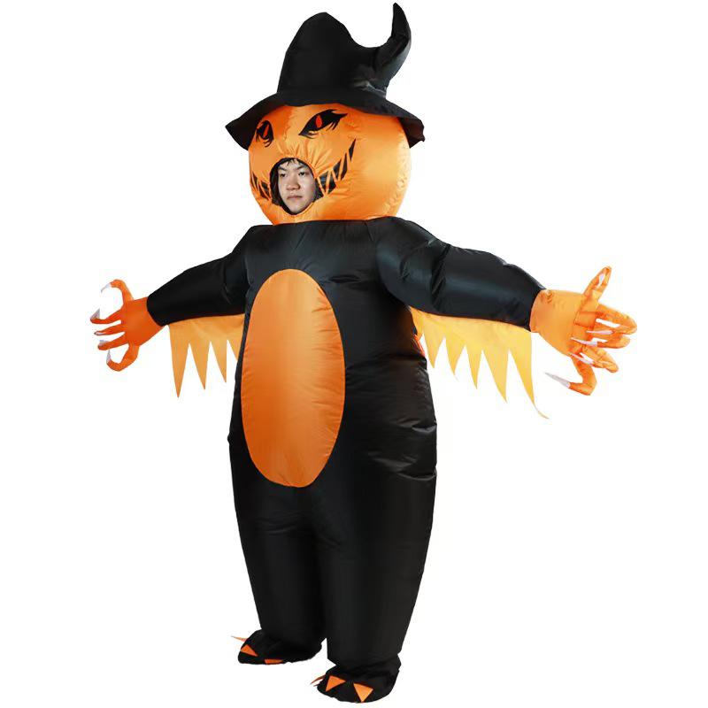 Halloween & Christmas Inflatable Evil Clown Costume - Quirky and Funny Doll Prop Suit