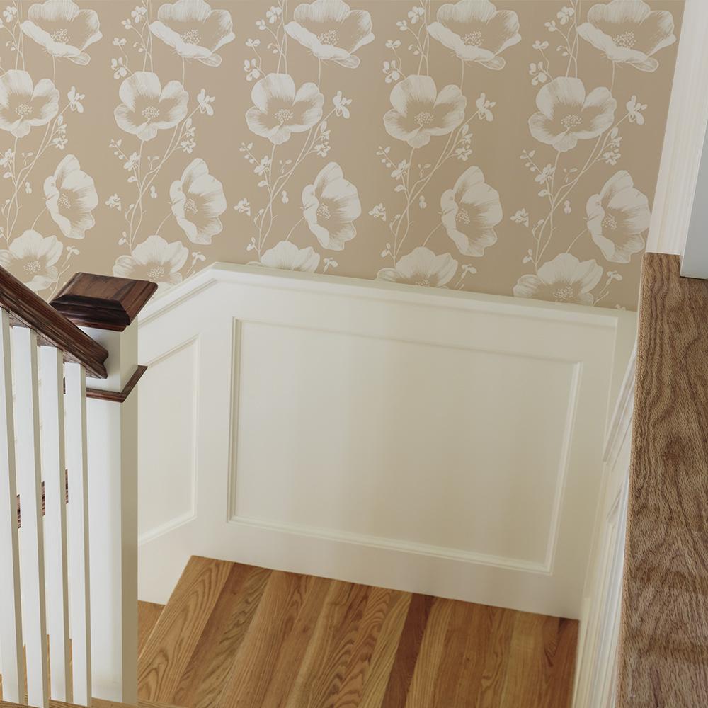 Flowers Bedroom Living Room Background Landscaping Decoration Non-woven Wallpaper