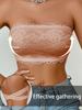 Soutien-gorge push-up sans bretelles en dentelle ultra-fine Lingerie sexy avec un beau dos