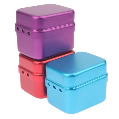 Caja de Desinfección Dental de Aluminio con 30 Agujeros Estuche Esterilizador Autoclave Portadocumentos con Agujeros para Soporte de Limpieza de Dentista Autoclave
