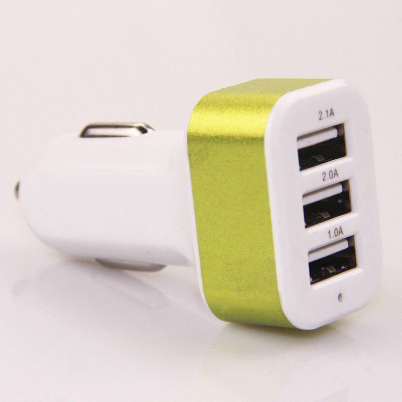 Buy 3 Port Carcharger Adapter Socket 2A 2.1A 1A Car Styling USB