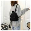 Mini Plush Backpack Solid Color Women Little Girls Wild Fashion Soft Autumn Winter Stylish Small Daypack for Shopping Street