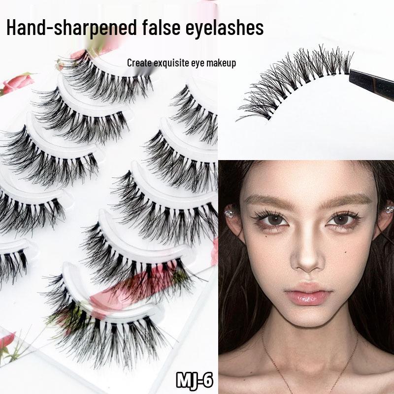 

Dai Fei Yan Handmade Natural-Look False Eyelashes, Messy Style, Five-Pair Pack MJ6