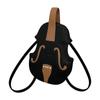 Vintage Violin Shaped Backpack Small Crossbody Bag Unique Accordion Style Shoulder Bag Casual Daily Use Lightweight Design