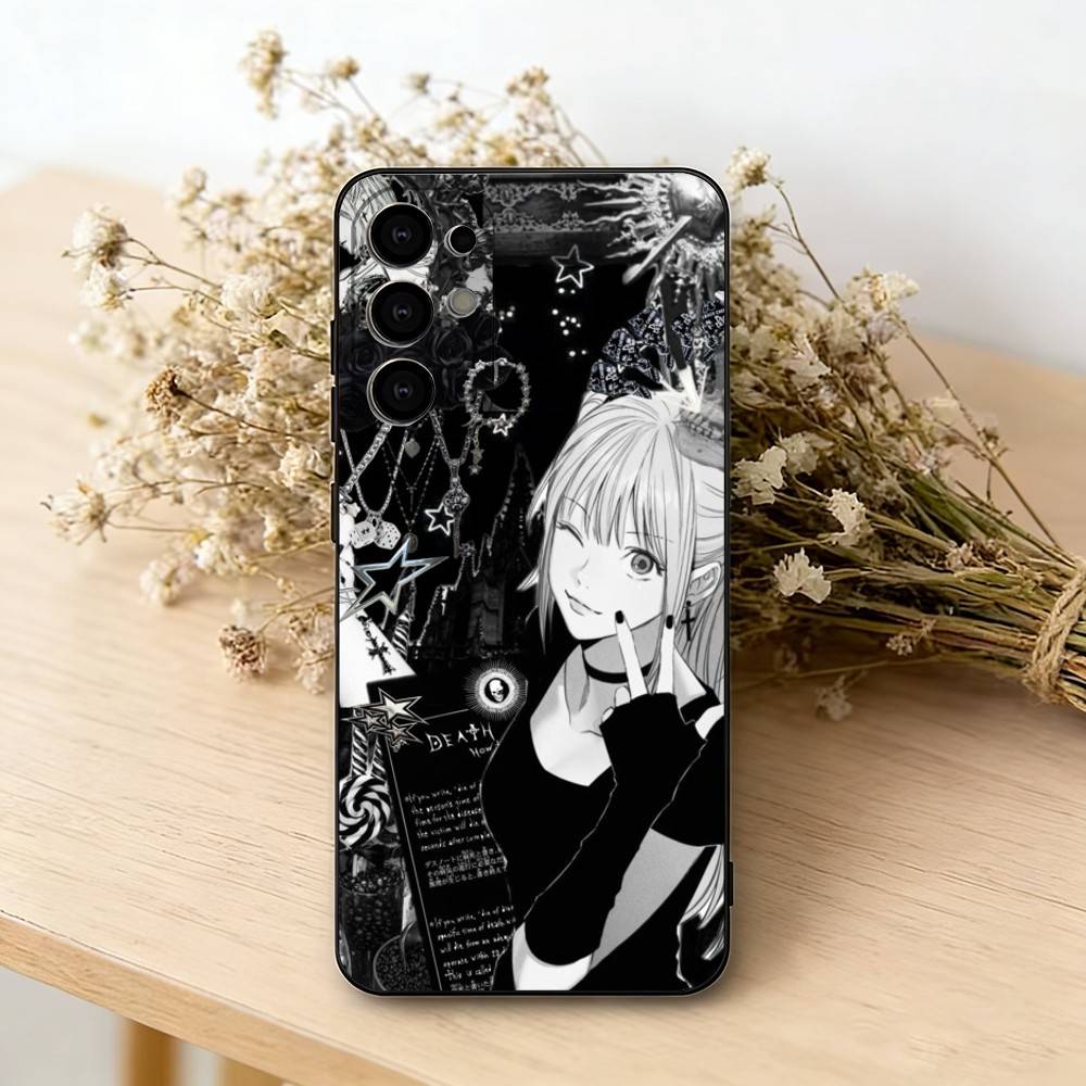 

D-Death N-Note Misa Phone Case For Samsung S25,S24,S21,S22,S23,S30,Ultra,S20,Plus,Fe,Lite,Note,10,Black Cover Samsung S23plus5G