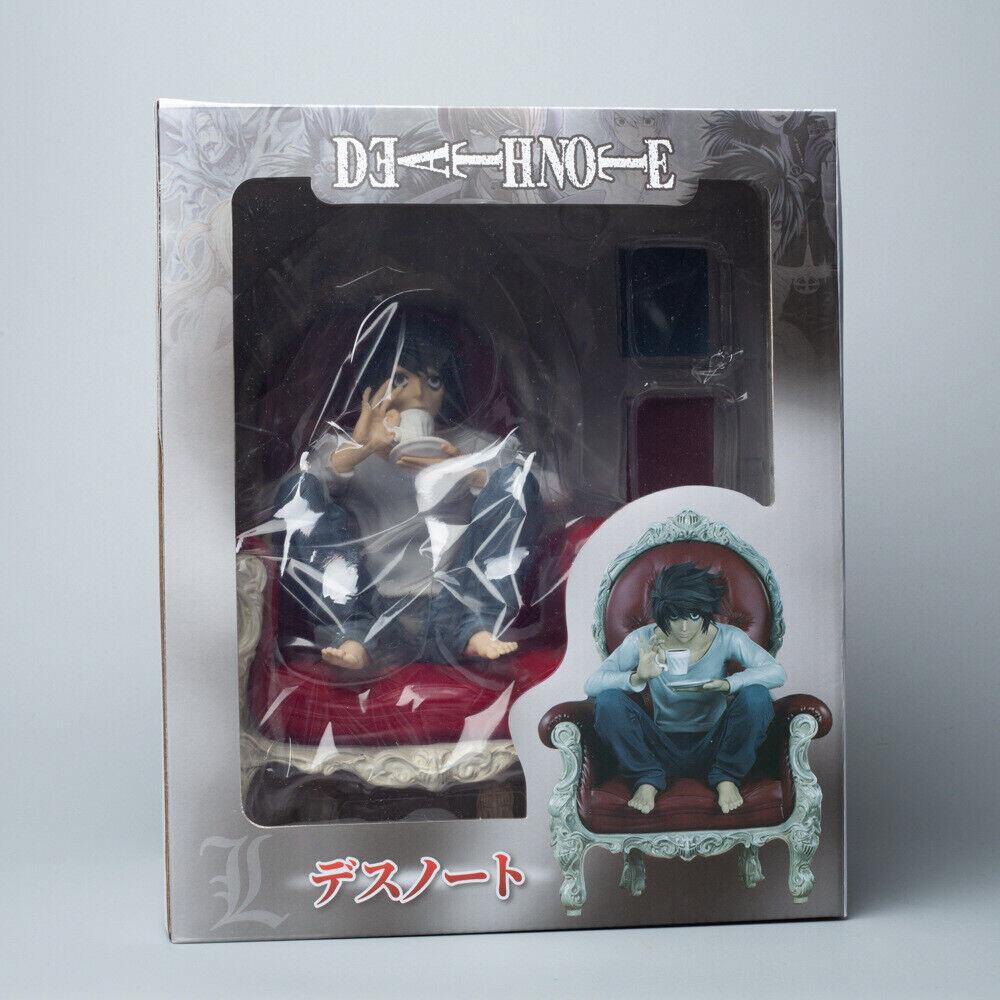 26CM Anime Death Note L Watari Diorama 1/6 Figure Sitting Sofa Accessories Model Toy Doll Scene Decoration Action Figure