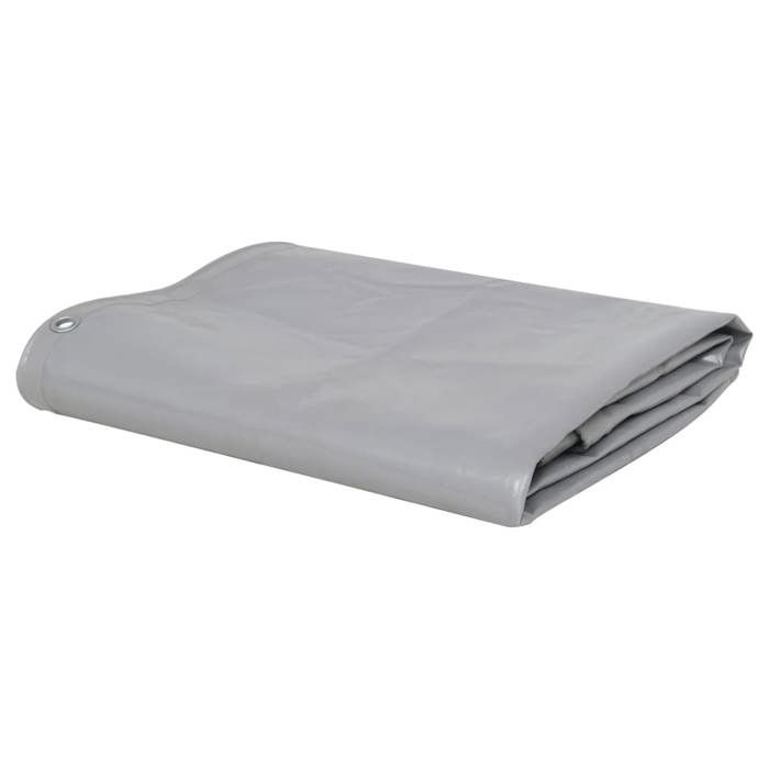 VidaXL Bâche 650 g / m² 3 x 4 m Gris