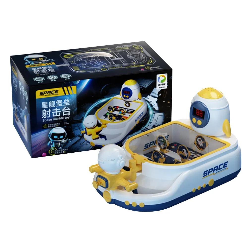 

Kids Toy Early Learning Set Focus Training Pinball Machine Exercise Launching Toy Tabletop Pinball Game Parent Child Interaction синій