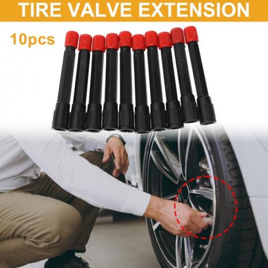

10pcs 70mm Tire Valve Extension Universal 180 Degree Tyre Valve Stem Extender
