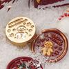 MY# Christmas Art Seal Head Ornamental DIY Craft Supplies for Packaging Scrapboo