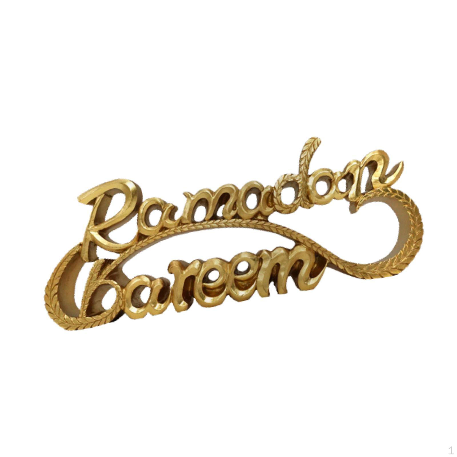 

Рамадан Прикраса Ісламський Ід Мубарак Карім Настільний знак Декоративний домашній декор Подарункова полиця Смола Style F