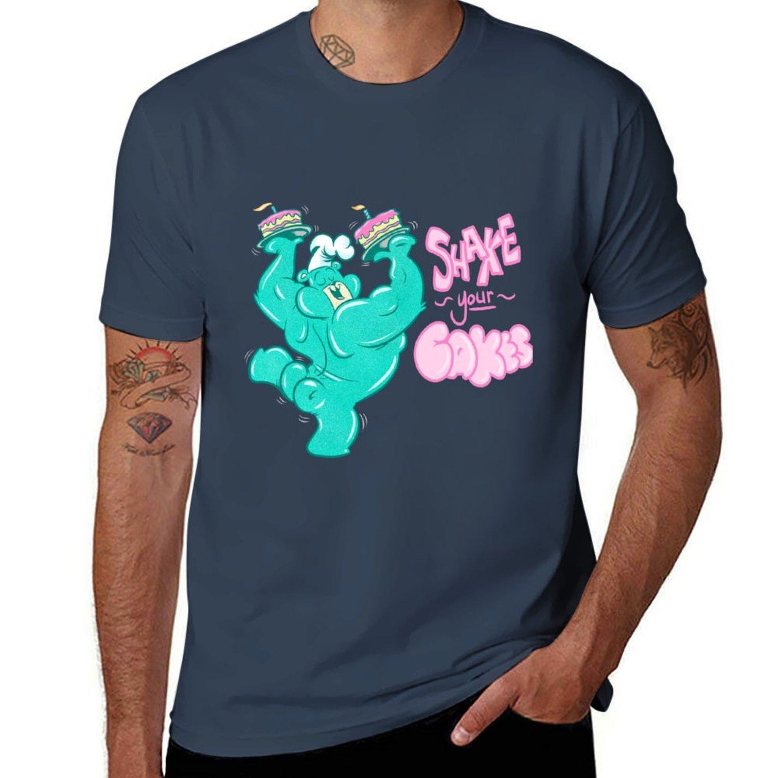 Shake Your Cakes Tshirt Fitness Training Breathable Tee S