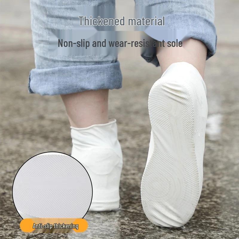 Waterproof Non-Slip Rain Shoe Covers for Men & Women - Thickened, Wear-Resistant Latex for Rainy Days