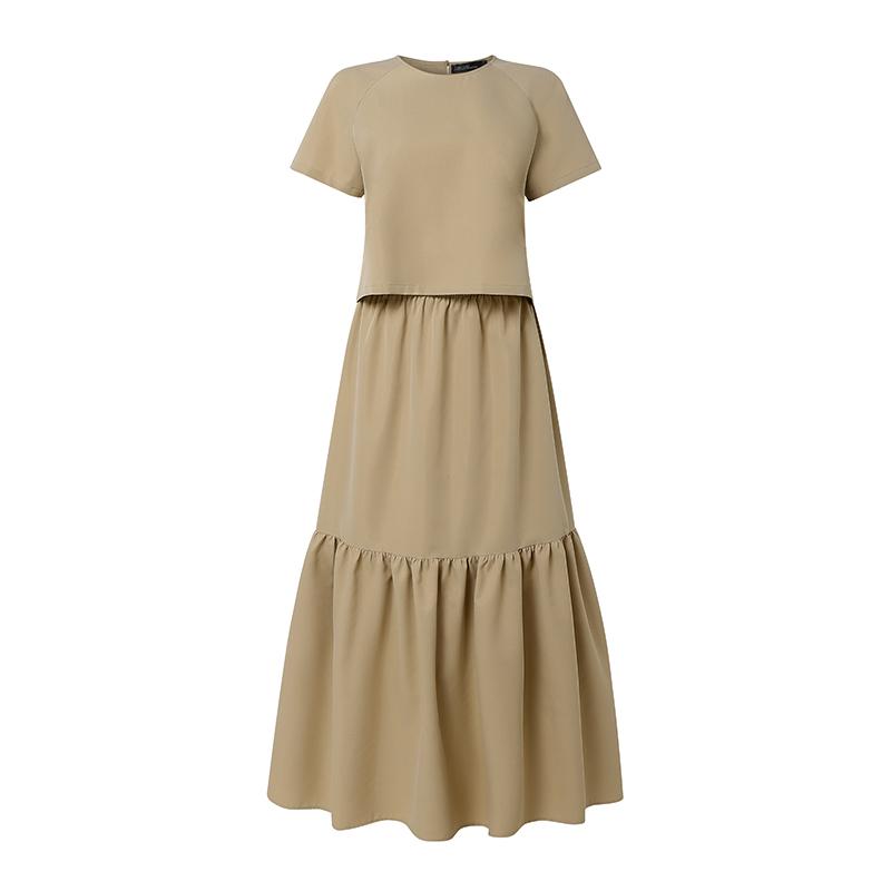 ZANZEA Women Short Sleeve Blouse and Long Skirts Summer Two Piece Suit Sets