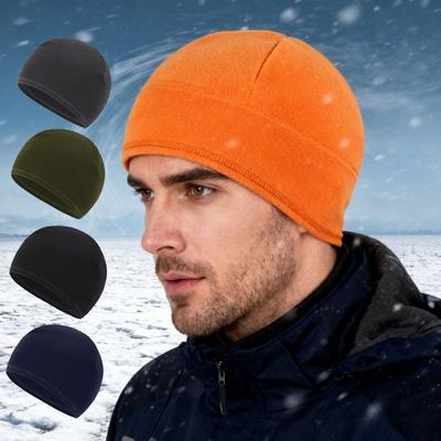 1-5PCS Unisex Winter Skull Cap Soft Polar Fleece Beanie Thick Warm Windproof Ski Hat Outdoor Cap Suitable for Both Men and Women