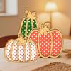 Home Fall Decor, Three-Piece Wooden Pumpkin Fall Decor, Multi-Tier Tray, Mantel, Shelf, Decor